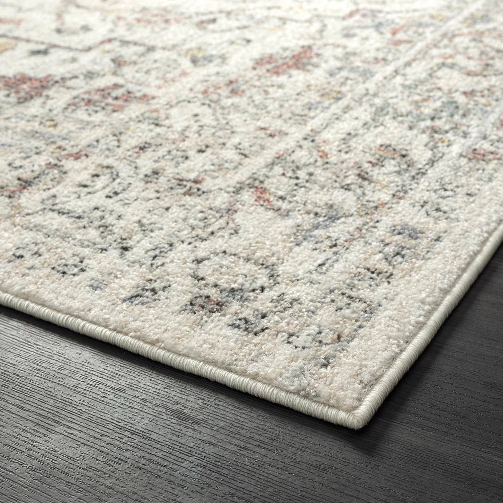 Milas Cream 5 ft. 3 ft. x 7 ft. 6 in. Oriental Polypropylene Area Rug by Abani 5 Milas Cream 5 ft. 3 ft. x 7 ft. 6 in. Oriental Polypropylene Area Rug by Abani - Image 3