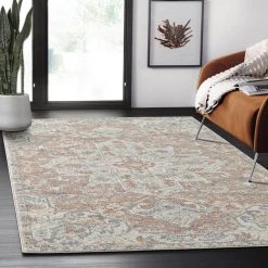 Milas Cream 6 ft. x 9 ft. Oriental Polypropylene Area Rug by Abani -Abani Sales cream abani area rugs mil140a 6 31 1000