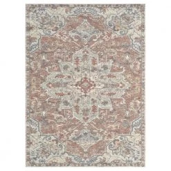 Milas Cream 6 ft. x 9 ft. Oriental Polypropylene Area Rug by Abani
