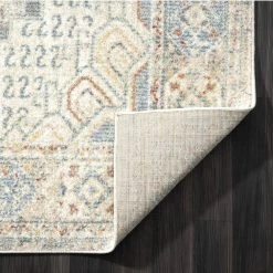 Milas Cream 5 ft. 3 ft. x 7 ft. 6 in. Oriental Polypropylene Area Rug by Abani -Abani Sales cream abani area rugs mil150a 5 1f 1000