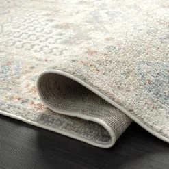 Milas Cream 5 ft. 3 ft. x 7 ft. 6 in. Oriental Polypropylene Area Rug by Abani -Abani Sales cream abani area rugs mil150a 5 4f 1000