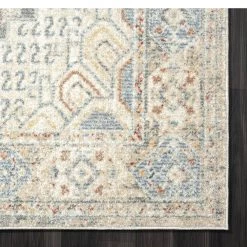 Milas Cream 5 ft. 3 ft. x 7 ft. 6 in. Oriental Polypropylene Area Rug by Abani -Abani Sales cream abani area rugs mil150a 5 e1 1000