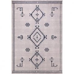 Abani Rugs Molana MOL100A Moroccan Folk Cream 7 ft. 9 in. x 10 ft. 2 in. Area Rug