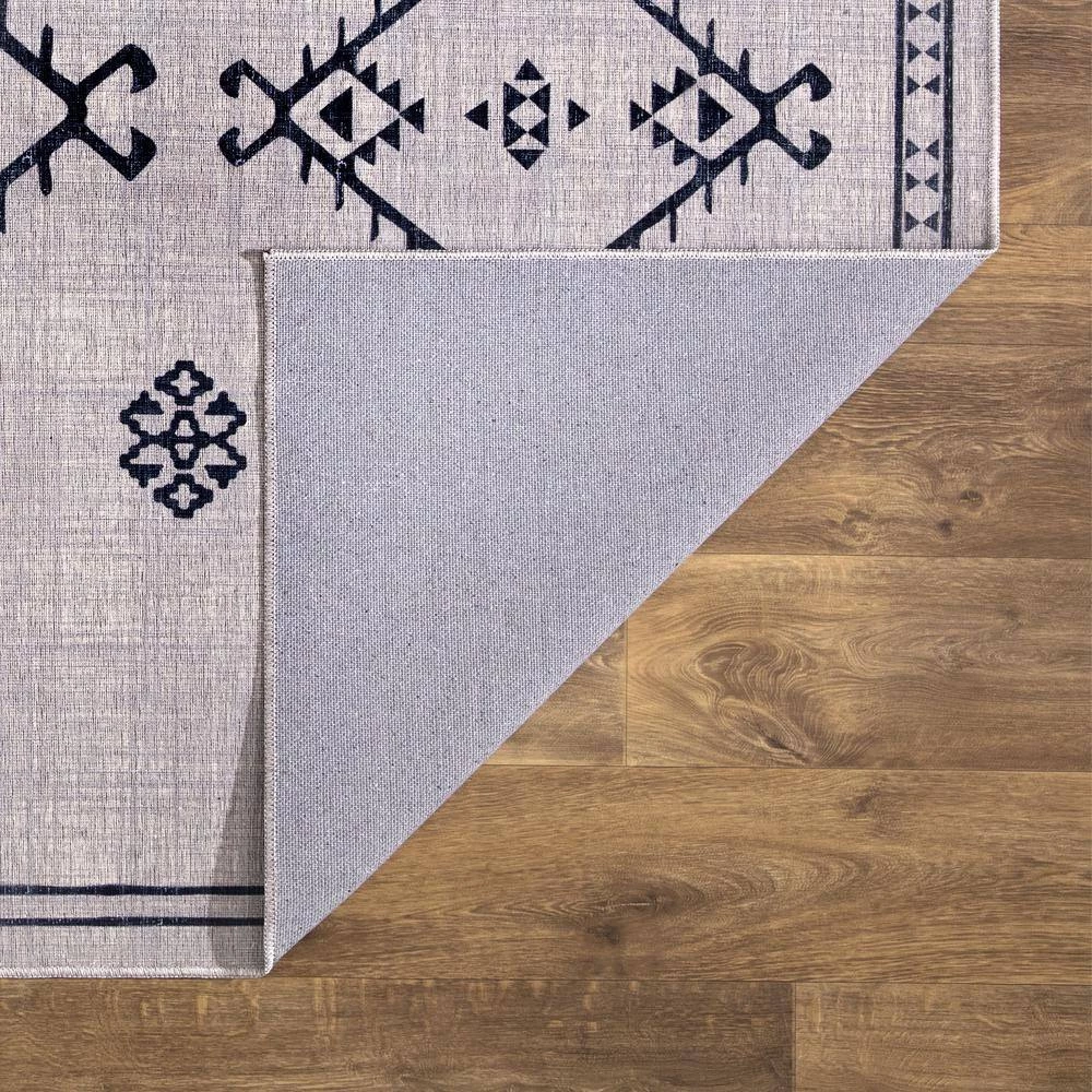 Abani Rugs Molana MOL100A Moroccan Folk Cream 7 ft. 9 in. x 10 ft. 2 in. Area Rug 4 Abani Rugs Molana MOL100A Moroccan Folk Cream 7 ft. 9 in. x 10 ft. 2 in. Area Rug - Image 2