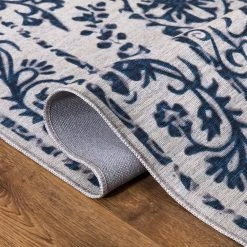 Abani Rugs Parker PAR110A Cream 5 ft. 3 in. x 7 ft. 6 in. Floral Medallion Rug 10 Abani Rugs Parker PAR110A Cream 5 ft. 3 in. x 7 ft. 6 in. Floral Medallion Rug -Abani Sales cream abani area rugs par110a 5 c3 1000