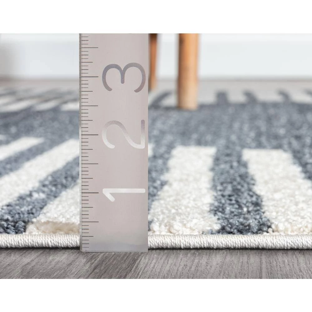 Tulum Cream 5.3 ft. x 7.6 ft. Striped Polypropylene Area Rug by Abani 8 Tulum Cream 5.3 ft. x 7.6 ft. Striped Polypropylene Area Rug by Abani - Image 6