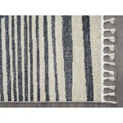 Tulum Cream 5.3 ft. x 7.6 ft. Striped Polypropylene Area Rug by Abani 11 Tulum Cream 5.3 ft. x 7.6 ft. Striped Polypropylene Area Rug by Abani -Abani Sales cream abani area rugs tul100a 5 40 1000