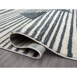 Tulum Cream 5.3 ft. x 7.6 ft. Striped Polypropylene Area Rug by Abani 12 Tulum Cream 5.3 ft. x 7.6 ft. Striped Polypropylene Area Rug by Abani -Abani Sales cream abani area rugs tul100a 5 c3 1000