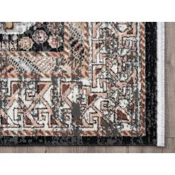 Azure Grey 5 ft. 3 in. x 7 ft. 6 in. Oriental Polyester Area Rug by Abani -Abani Sales grey abani area rugs azr280a 5 40 1000