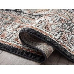 Azure Grey 5 ft. 3 in. x 7 ft. 6 in. Oriental Polyester Area Rug by Abani -Abani Sales grey abani area rugs azr280a 5 c3 1000