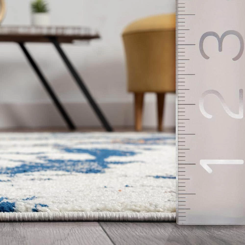 Casa Grey 6 ft. x 9 ft. Abstract Polypropylene Area Rug by Abani 7 Casa Grey 6 ft. x 9 ft. Abstract Polypropylene Area Rug by Abani - Image 5