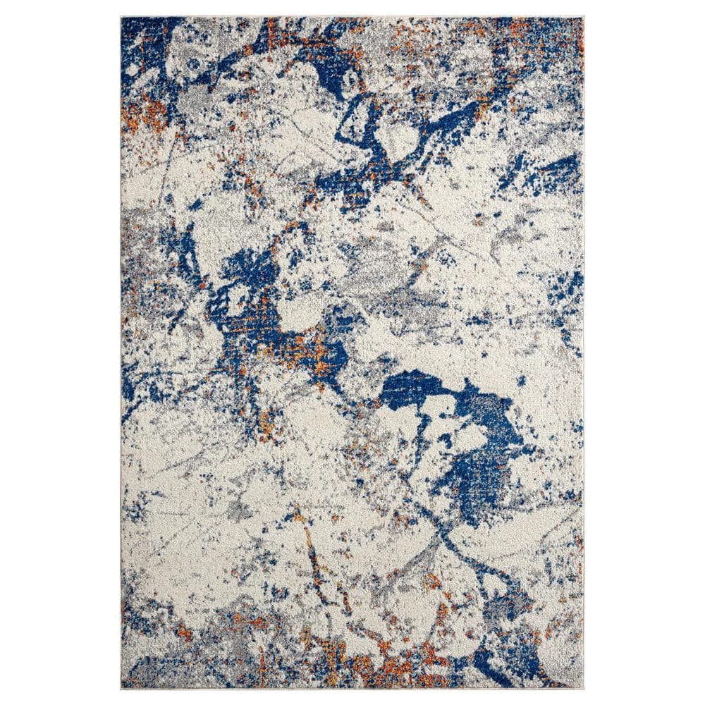 Casa Grey 6 ft. x 9 ft. Abstract Polypropylene Area Rug by Abani 3 Casa Grey 6 ft. x 9 ft. Abstract Polypropylene Area Rug by Abani