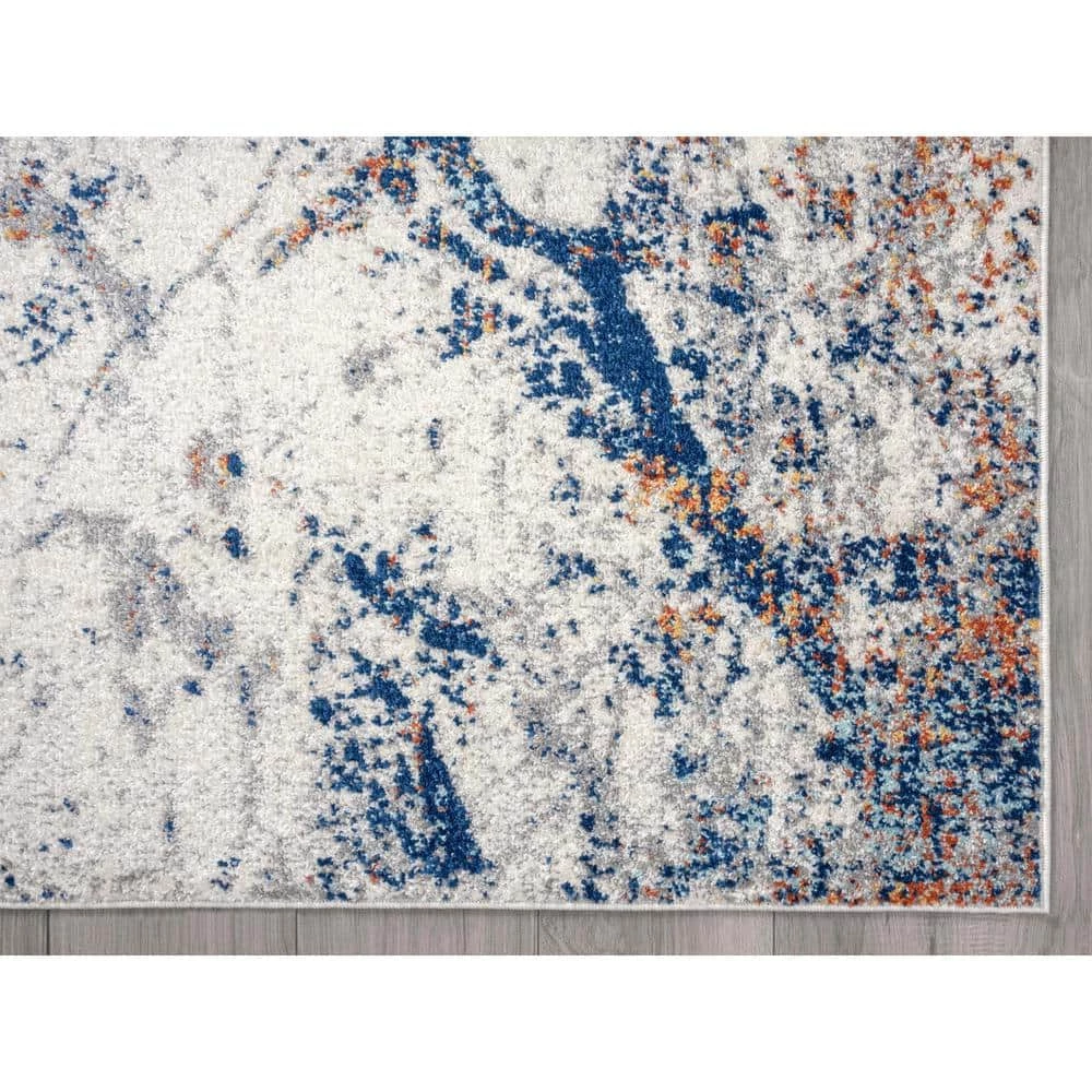 Casa Grey 6 ft. x 9 ft. Abstract Polypropylene Area Rug by Abani 4 Casa Grey 6 ft. x 9 ft. Abstract Polypropylene Area Rug by Abani - Image 2