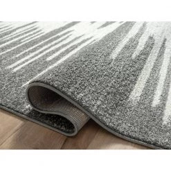Casa Grey 4 ft. x 6 ft. Geometric Polypropylene Area Rug by Abani -Abani Sales grey abani area rugs cas270a 4 4f 1000