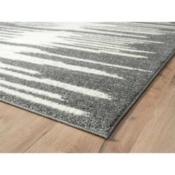 Casa Grey 4 ft. x 6 ft. Geometric Polypropylene Area Rug by Abani -Abani Sales grey abani area rugs cas270a 4 c3 1000