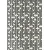 Casa Grey 4 ft. x 6 ft. Geometric Polypropylene Area Rug by Abani -Abani Sales grey abani area rugs cas300a 4 64 1000