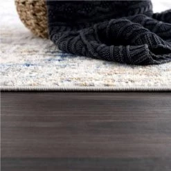 Dune Grey 4 ft. x 6 ft. Abstract Polypropylene Area Rug by Abani -Abani Sales grey abani area rugs dun120a 4 44 1000