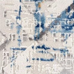 Dune Grey 7.9 ft. x 10.2 ft. Geometric Polypropylene Area Rug by Abani -Abani Sales grey abani area rugs dun130a 8 1f 1000