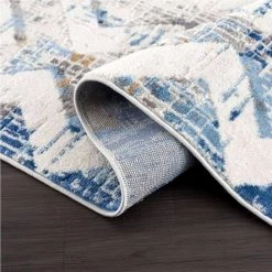 Dune Grey 7.9 ft. x 10.2 ft. Geometric Polypropylene Area Rug by Abani -Abani Sales grey abani area rugs dun130a 8 c3 1000