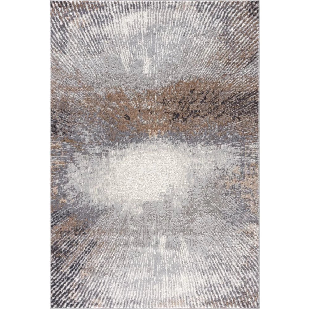 Dune Grey 4 ft. x 6 ft. Abstract Polypropylene Area Rug by Abani 3 Dune Grey 4 ft. x 6 ft. Abstract Polypropylene Area Rug by Abani