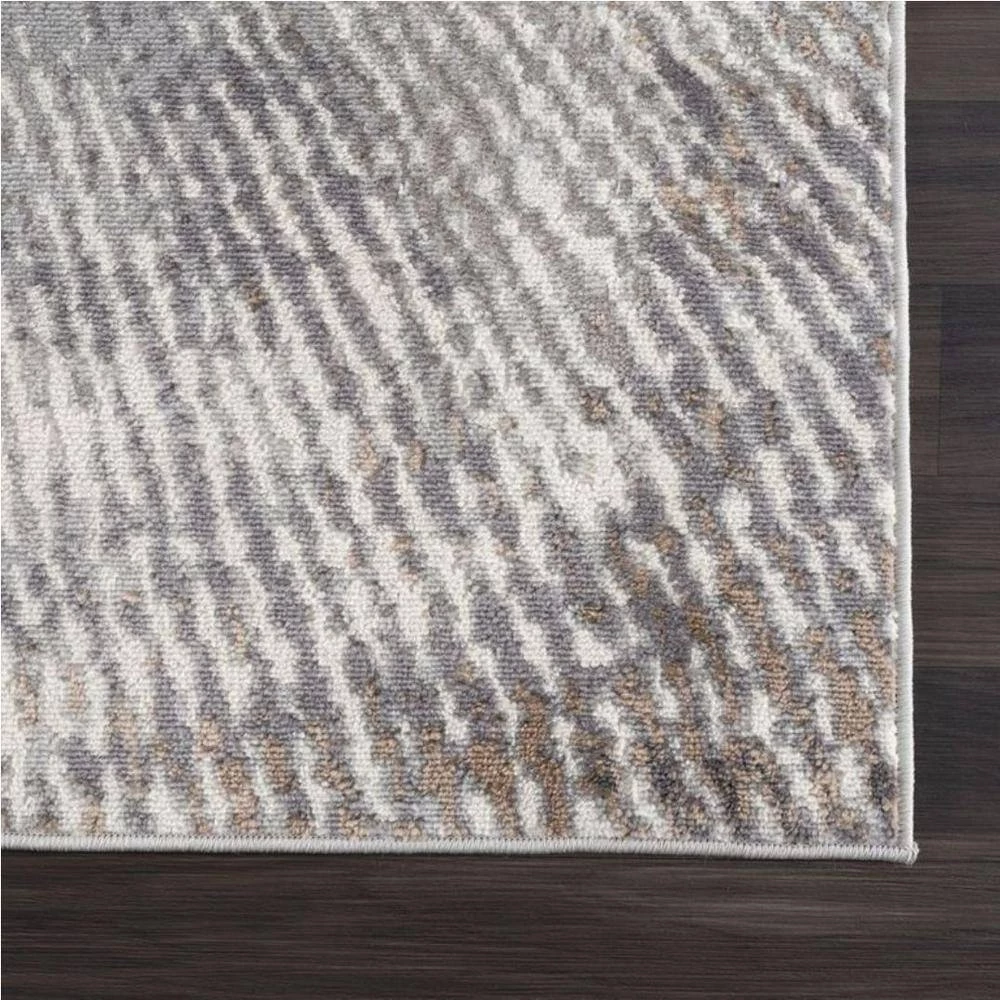 Dune Grey 4 ft. x 6 ft. Abstract Polypropylene Area Rug by Abani 4 Dune Grey 4 ft. x 6 ft. Abstract Polypropylene Area Rug by Abani - Image 2