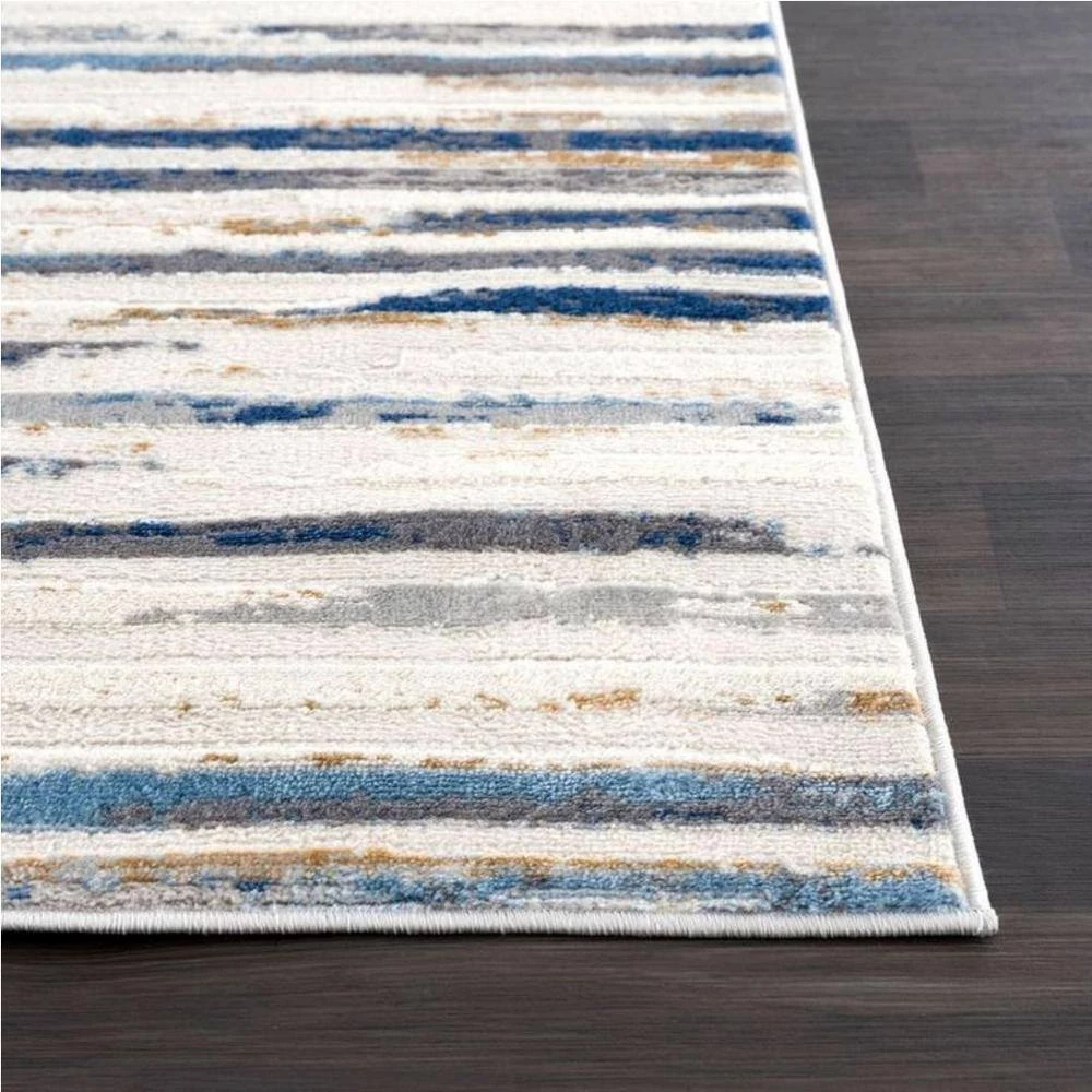 Dune Grey 5.3 ft. x 7.6 ft. Striped Polypropylene Area Rug by Abani 5 Dune Grey 5.3 ft. x 7.6 ft. Striped Polypropylene Area Rug by Abani - Image 3