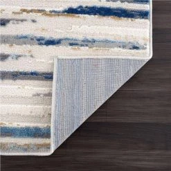Dune Grey 5.3 ft. x 7.6 ft. Striped Polypropylene Area Rug by Abani 14 Dune Grey 5.3 ft. x 7.6 ft. Striped Polypropylene Area Rug by Abani -Abani Sales grey abani area rugs dun170a 5 4f 1000