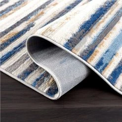 Dune Grey 5.3 ft. x 7.6 ft. Striped Polypropylene Area Rug by Abani 13 Dune Grey 5.3 ft. x 7.6 ft. Striped Polypropylene Area Rug by Abani -Abani Sales grey abani area rugs dun170a 5 c3 1000