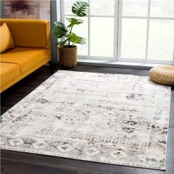 Dune Grey 6 ft. x 9 ft. Oriental Polypropylene Area Rug by Abani -Abani Sales grey abani area rugs dun180a 6 31 1000