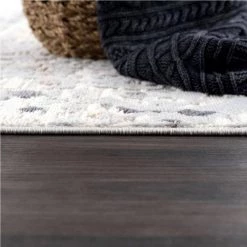 Dune Grey 6 ft. x 9 ft. Oriental Polypropylene Area Rug by Abani -Abani Sales grey abani area rugs dun180a 6 44 1000