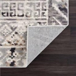 Dune Grey 6 ft. x 9 ft. Oriental Polypropylene Area Rug by Abani -Abani Sales grey abani area rugs dun180a 6 4f 1000