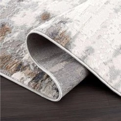 Dune Grey 4 ft. x 6 ft. Abstract Polypropylene Area Rug by Abani -Abani Sales grey abani area rugs dun210a 4 c3 1000