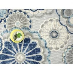 Hampton Grey 4 ft. x 6 ft. Floral Polypropylene Area Rug by Abani -Abani Sales grey abani area rugs ham140a 4 1f 1000