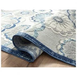 Hampton Grey 4 ft. x 6 ft. Floral Polypropylene Area Rug by Abani -Abani Sales grey abani area rugs ham140a 4 4f 1000