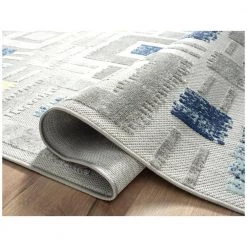 Hampton Grey 6 ft. x 9 ft. Geometric Polypropylene Area Rug by Abani 13 Hampton Grey 6 ft. x 9 ft. Geometric Polypropylene Area Rug by Abani -Abani Sales grey abani area rugs ham180a 6 4f 1000