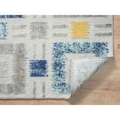 Hampton Grey 6 ft. x 9 ft. Geometric Polypropylene Area Rug by Abani 16 Hampton Grey 6 ft. x 9 ft. Geometric Polypropylene Area Rug by Abani -Abani Sales grey abani area rugs ham180a 6 fa 1000