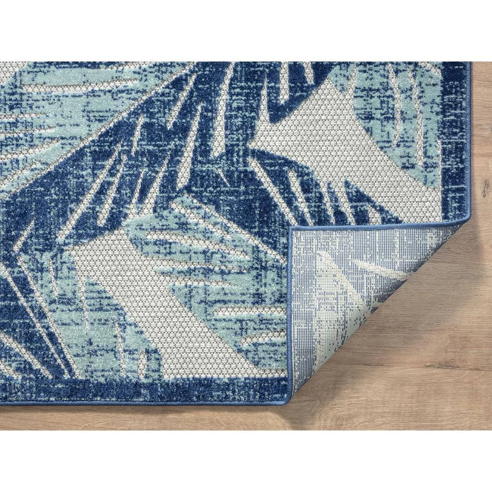 Hampton Grey 5.3 ft. x 7.6 ft. Floral Polypropylene Area Rug by Abani 9 Hampton Grey 5.3 ft. x 7.6 ft. Floral Polypropylene Area Rug by Abani - Image 7