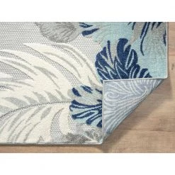 Hampton Grey 4 ft. x 6 ft. Floral Polypropylene Area Rug by Abani -Abani Sales grey abani area rugs ham210a 4 fa 1000