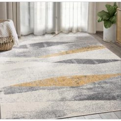 Laguna Grey 9 ft. x 12 ft. Geometric Polypropylene Area Rug by Abani -Abani Sales grey abani area rugs lag100b 9 31 1000