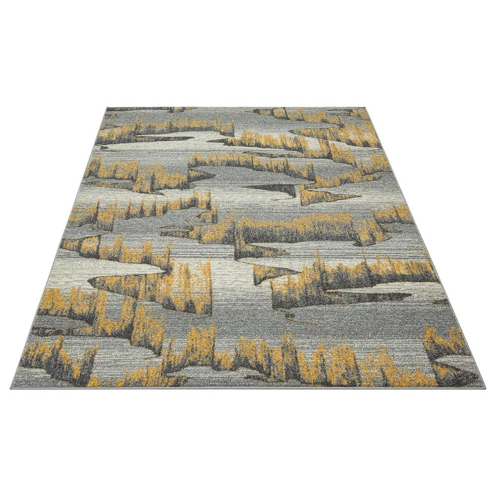 Laguna Grey 7 ft. 9 in. x 10 ft. 2 in. Abstract Polypropylene Area Rug by Abani 8 Laguna Grey 7 ft. 9 in. x 10 ft. 2 in. Abstract Polypropylene Area Rug by Abani - Image 6