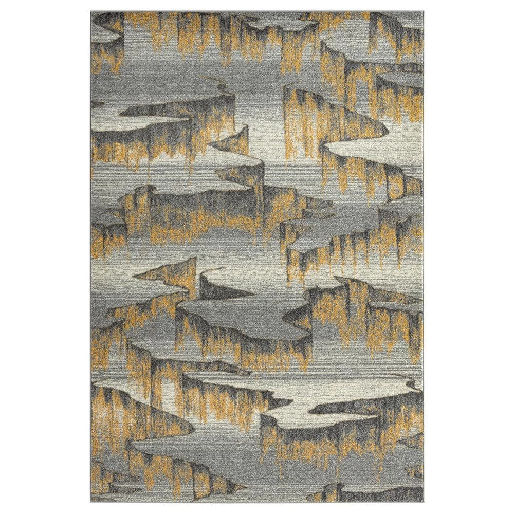 Laguna Grey 7 ft. 9 in. x 10 ft. 2 in. Abstract Polypropylene Area Rug by Abani 3 Laguna Grey 7 ft. 9 in. x 10 ft. 2 in. Abstract Polypropylene Area Rug by Abani