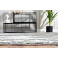 Luna Grey 5.3 ft. x 7.6 ft. Abstract Polyester Area Rug by Abani 13 Luna Grey 5.3 ft. x 7.6 ft. Abstract Polyester Area Rug by Abani -Abani Sales grey abani area rugs lun100a 5 4f 1000