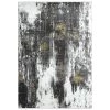 Luna Grey 5.3 ft. x 7.6 ft. Abstract Polyester Area Rug by Abani