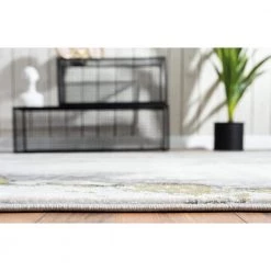 Luna Grey 9 ft. x 12 ft. Abstract Polyester Area Rug by Abani -Abani Sales grey abani area rugs lun170a 9 4f 1000