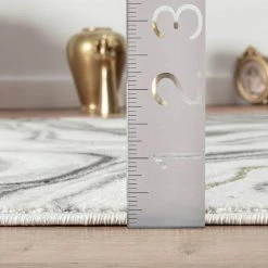 Luna Grey 7 ft. 9 in. x 10 ft. 2 in. Abstract Polyester Area Rug by Abani -Abani Sales grey abani area rugs lun190b 8 44 1000