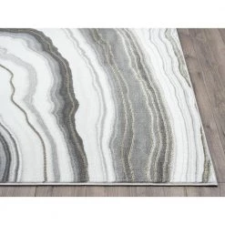 Luna Grey 7.9 ft. x 10.2 ft. Abstract Polyester Area Rug by Abani -Abani Sales grey abani area rugs lun220a 8 40 1000