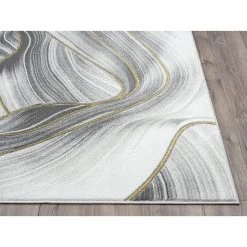 Luna Grey 4 ft. x 6 ft. Abstract Polyester Area Rug by Abani 11 Luna Grey 4 ft. x 6 ft. Abstract Polyester Area Rug by Abani -Abani Sales grey abani area rugs lun230a 4 40 1000