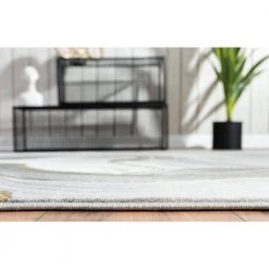 Luna Grey 4 ft. x 6 ft. Abstract Polyester Area Rug by Abani 13 Luna Grey 4 ft. x 6 ft. Abstract Polyester Area Rug by Abani -Abani Sales grey abani area rugs lun230a 4 4f 1000