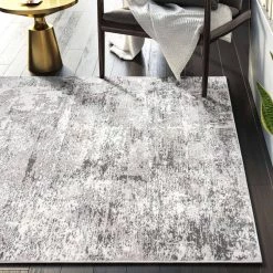 Luna Grey 4 ft. x 6 ft. Abstract Polyester Area Rug by Abani -Abani Sales grey abani area rugs lun240a 4 1f 1000