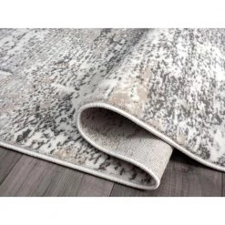 Luna Grey 4 ft. x 6 ft. Abstract Polyester Area Rug by Abani -Abani Sales grey abani area rugs lun240a 4 c3 1000
